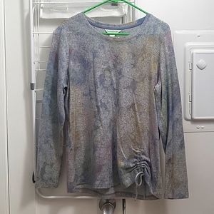 L thin pastel Christopher & Banks sweater